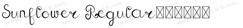 Sunflower Regular字体转换